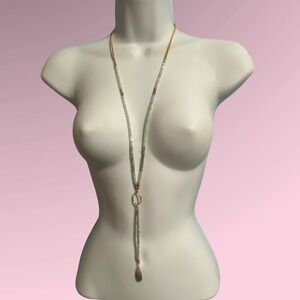 SPRING STREET Long Necklace Faceted Beads Long Pendant
